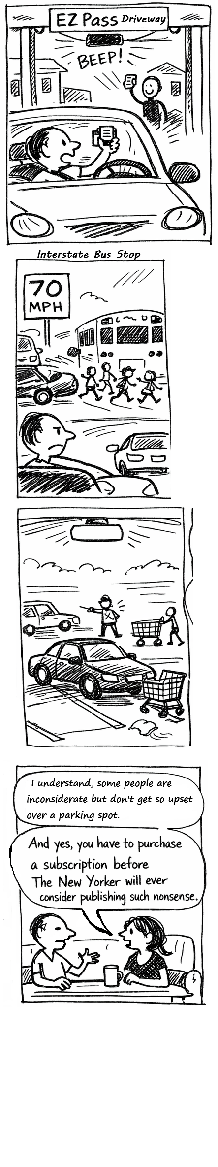 Four panel cartoon